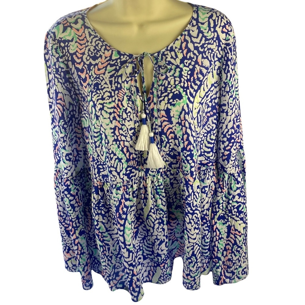 Lilly Pulitzer Womens Percilla Bell Sleeve Tunic